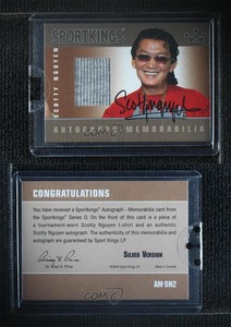 2010 Sportkings Series D Auto Memorabilia Silver Scotty Nguyen #AM-SN2 Auto