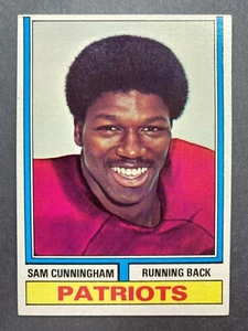 1974 Topps #502 Sam Cunningham RC (New England Patriots)    ROOKIE!    USC! - Picture 1 of 2
