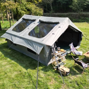 7-8 Person Inflatable Camping Tent w/ Hand Pump Air Glamping Tent Blow up Tent - Picture 1 of 15