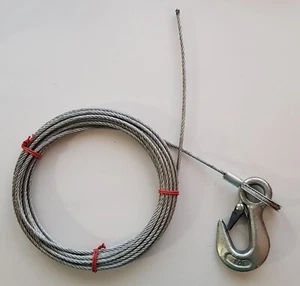 DAYTON 1DLJ1 Winch Cable 5/32 In. x 25 ft. Galvanized Steel - Picture 1 of 2