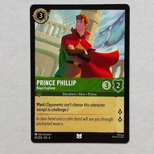 Prince Phillip 83/204 Disney Lorcana Azurite Sea Regular Uncommon Card NM - Picture 1 of 2