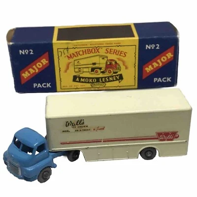 Lesney Matchbox No.2 Major Pack Bedford Articulated Wall's 1957 England W/Box - Image 1 of 4