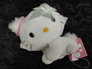 Charmmy Kitty White Rose Bow 6" Plush Doll 2005 NOS w/ Hangtag Xlnt Cond. - Picture 1 of 11