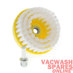 PRO SOFT BRISTLE DRILL BRUSH - CARPET, MATS, UPHOLSTERY - 100MM - M14 - VALETING - Picture 1 of 1