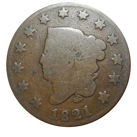 Large cent/penny 1821 original entry level Cover