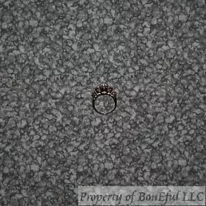 BonEful Fabric FQ Cotton Quilt Gray B&W Tonal Calico Pebble Rock Mountain Scenic - Picture 1 of 12
