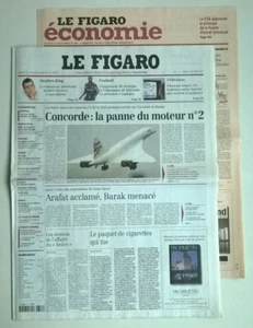 LE FIGARO vom 27. Juli 2000 - Concorde-Unfall (Fortsetzung) - Sammlerzustand - Bild 1 von 12