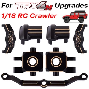 Brass Steering Link Knuckle Alex Diff Cover Caster Blocks für 1/18 Traxxas TRX4M - Bild 1 von 28