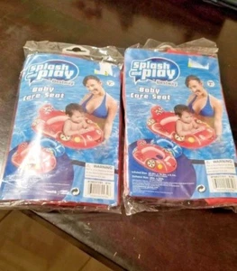 SET BESTEHEND AUS 2 BESTWAY SPLASH & PLAY BABYBECKEN MIT BEINLÖCHERN, ROT, ALTER 2+, NEU - Bild 1 von 4