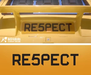 1 adesivo " RE5PECT " renault r5 turbo supercinque pantalla autocollant Ali G - Picture 1 of 2