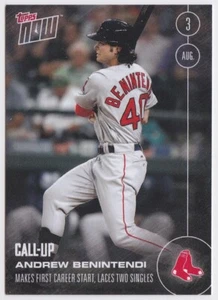 Andrew Benintendi 2016 Topps Now #312 First Start & Hit /1224 Call Up RC Red Sox - Bild 1 von 2