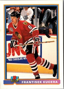 1991 Bowman Frantisek Kucera #404 Chicago Blackhawks