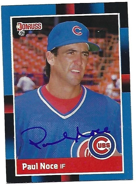 Autographed Signed 1988 Donruss  #315 Paul Noce Chicago Cubs - Image 1 of 1