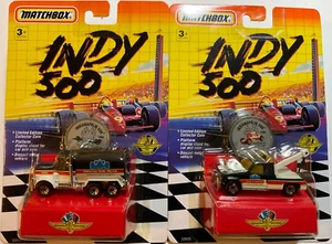 1992 Matchbox Indy 500 GMC Wrecker & Peterbilt Fuel Truck Lot of 2 - Picture 1 of 5