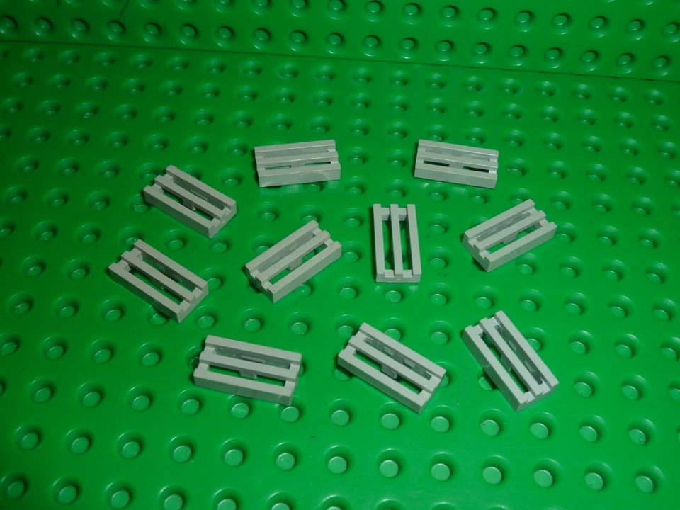 10 x LEGO OldGray grilles ref 2412b Set 10221/10030/6991/10019/8461/5975/4502... - Photo 1/1
