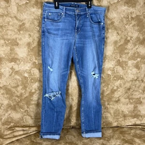 Level 99 Women’s Med Wash Distressed Boyfriend Jeans Size 29 - Picture 1 of 11