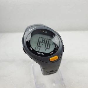 NIKE BOWERMAN TRIAX 879 SPORTS 10 LAP ALARM CHRONO MEN'S WATCH NEW BATTERY - Picture 1 of 10