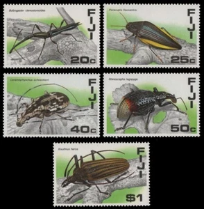 Fiji 1987 - Mi-Nr. 568-572 ** - Estampillada sin montar o nunca montada - Escarabajo / Beetles - Imagen 1 de 1