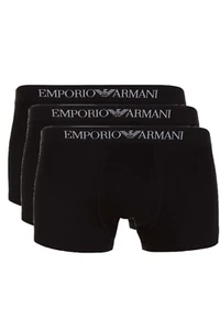 EMPORIO ARMANI Black Pure Cotton Boxers Trunks 3 Pack Size S BNWT/BOX - Picture 1 of 4