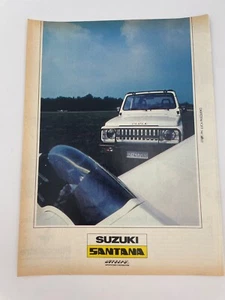 Clipping Ritaglio Pubblicità Advertising 1987 Suzuki Santana - Picture 1 of 1