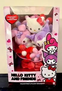 Hello Kitty and Friends 12" Plush Valentine’s Bouquet Plush New - Picture 1 of 10