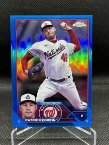 2023 Topps Chrome Update Blue Refractor /150 Patrick Corbin #USC70 Nationals - Picture 1 of 2