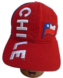 Vintage Chile National Futbol Radfahren bestickt Strapback Mütze  - Bild 1 von 3