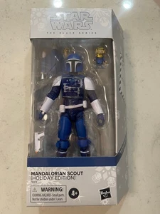 STAR WARS BLACK SERIES MANDALORIAN SCOUT (HOLIDAY EDITION) - Picture 1 of 4