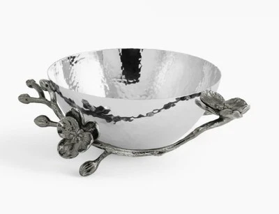 Cuenco/plato Michael Aram negro de nuez orquídea tono plateado Foto 1 de 4