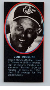 Estampillas de béisbol del equipo actual Dell 1971 Gene Woodling grandes Orioles de Baltimore - Imagen 1 de 2