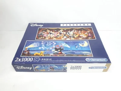Панорама Clementoni Disney 2x 1000 шт. пазл панорамный - новая открытая коробка - Изображение 1 из 4