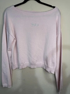 Juicy couture whisper pink lightweight sweater size medium  - Picture 1 of 4