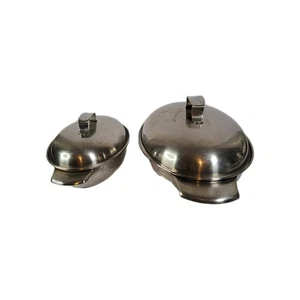 Juego de cazuela cubierta ovalada de acero inoxidable Revere Ware vintage - Lote de... - Imagen 1 de 14