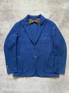 L.B.M LBM 1911 Mens Italian Unstructured Blazer cotton Linen Jacket Size 50 R - Picture 1 of 13