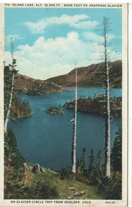 Vintage Farbpostkarte Island Lake, CO #1944 - Bild 1 von 2