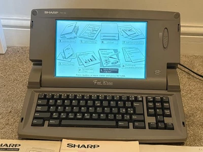 Sharp Font Writer FW-760 word processor with discs & manuals - Image 1 of 3