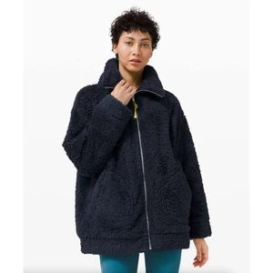 LULULEMON Oh So Sherpa Jacke True Navy Blau - Bild 1 von 8