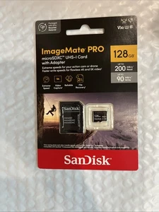 Carte mémoire microSDXC UHS-I SanDisk 128 Go ImageMate Pro (SDSQXCD-128G-AWCJA - Photo 1 sur 2