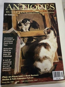Antiques Bulletin Magazine Dec 1997 Art Edition Oil Paintings Christmas Past 90s - Picture 1 of 3