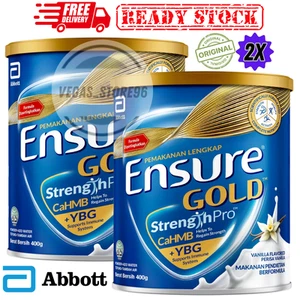 Abbott EnsureGold Vanilla Flavored Complete Nutrition Milk Powder 2 X 400g - Picture 1 of 12