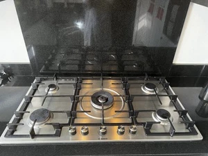 Bosch PCR915B91E - 90cm 5 Burner GasHob Brushed Steel - Picture 1 of 8