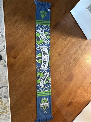 Bufanda Seattle Sounders FC verde/blanco/azul., bufandas con cuello con volantes. Foto 1 de 2