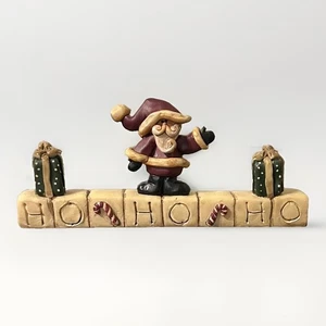 Blüteneimer Santa Ho Ho Harz Buchstabe Weihnachten Regal Sitter Suzi Skoglund - Bild 1 von 7