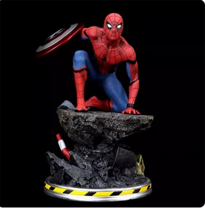 Capitán América 3 Figura 1/4 Hombre Araña Con Escudo Estatua Modelo Estatua Juguete - Imagen 1 de 14