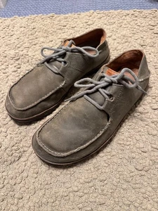 Olukai Herren Ohana Schnürschuhe Niedrig Nubukleder Oxford Schuhe Braun Größe 10 - Bild 1 von 5