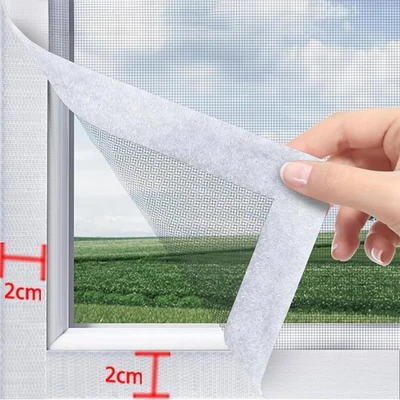 Mosquitera Pantalla Ventana Blanca Borde Blanco Malla Blanca Resistente y Reutilizable Fácil Foto 1 de 4