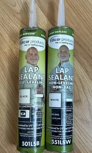 Lot of 2, 551LSW-1 Non-Leveling Non-Sag Lap Sealant White, 10.3 OZ Tube - Picture 1 of 4