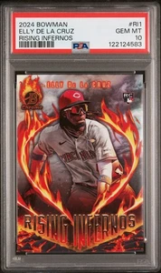 Elly De La Cruz 2024 Bowman Rising Infernos #RI1 Rookie RC PSA 10 - Imagen 1 de 2
