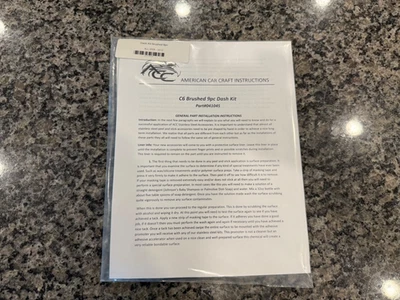 Corvette C6 2005-2013 - Kit de molduras de tablero 9 piezas | acero inoxidable cepillado Foto 1 de 4