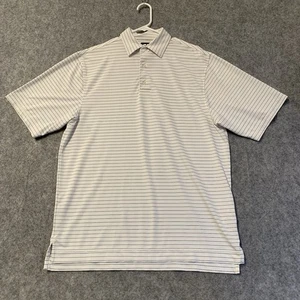 Foot Joy Poloshirt Herren M weiß blau gestreift kurzarm - Bild 1 von 19